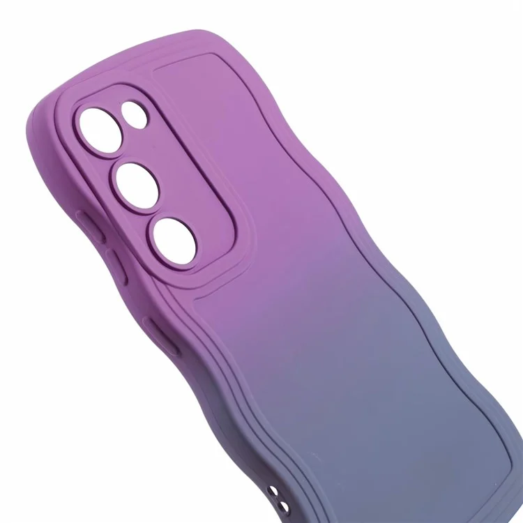 JTW Series for Samsung Galaxy S22 5G Slim Case Rubberized Anti-Scratch Phone Cover - Purple+Lavender Grey