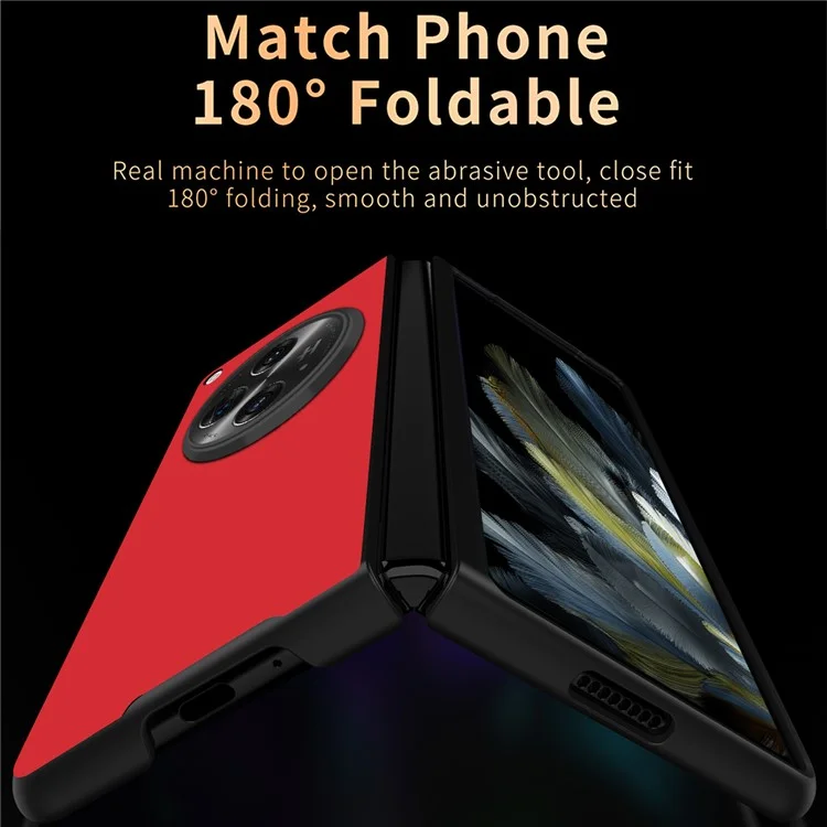 Für Oppo Find N3 5G / OnePlus Open Case PU-Leder-beschichtete harte PC-Sturzsichere Handyhülle - Grün