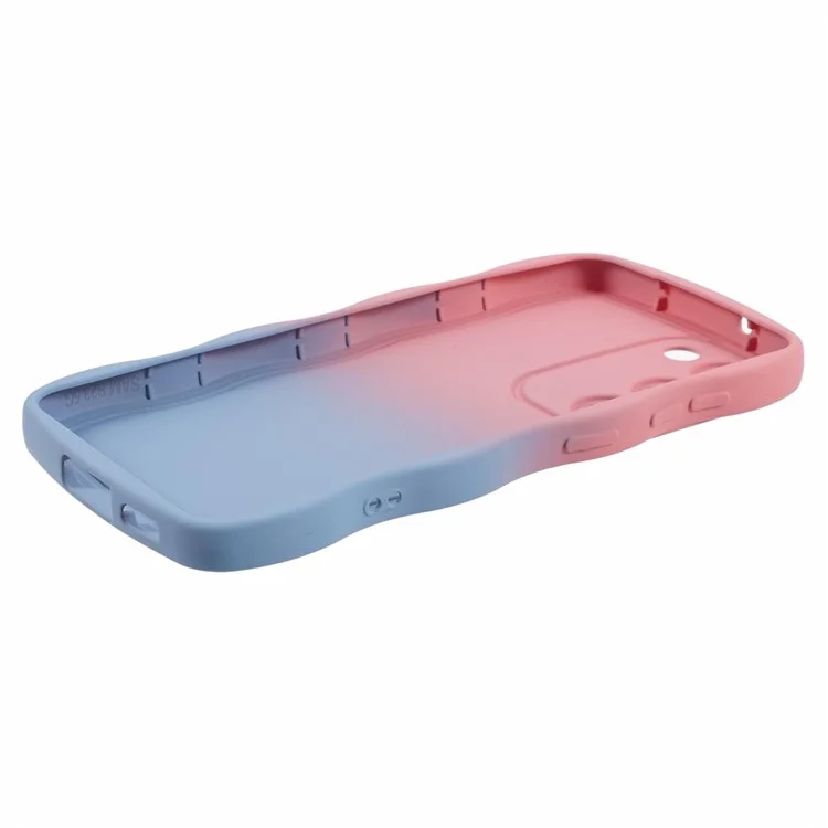 JTW Series für Samsung Galaxy S21 5G Slim Case Gummi Stoßfestes Telefon Schützer - Pink+Himmelblau