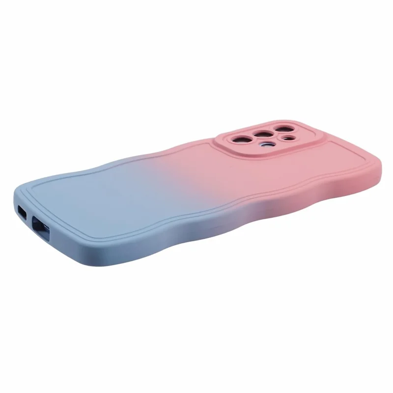 JTW Series for Samsung Galaxy A73 5G Case Anti-Slip Grip Rubberized TPU Phone Cover - Pink+Sky Blue