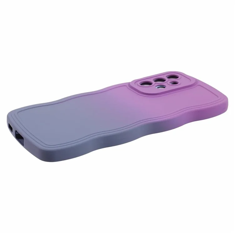 Серия JTW Для Samsung Galaxy A73 5G Case Case Antiplip Grip Crowemed Tpu Phone Cope - Фиолетовый+лавандовый Серый