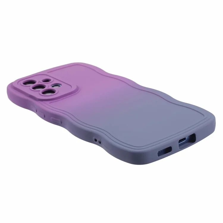 Серия JTW Для Samsung Galaxy A73 5G Case Case Antiplip Grip Crowemed Tpu Phone Cope - Фиолетовый+лавандовый Серый