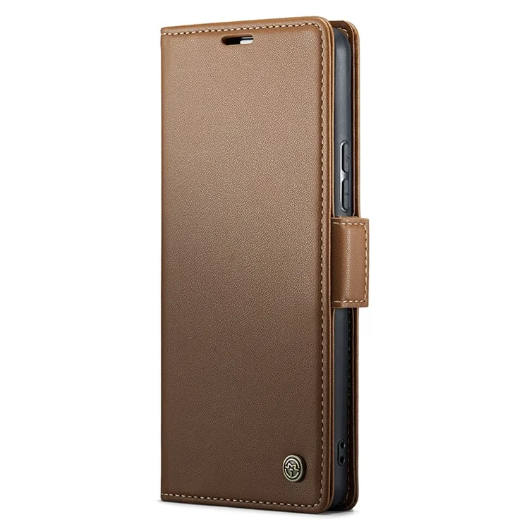 For Xiaomi 13T / 13T Pro / Redmi K60 Ultra Leather Case CASEME 023 RFID Blocking 3 Card Slot Mobile Cover - Brown