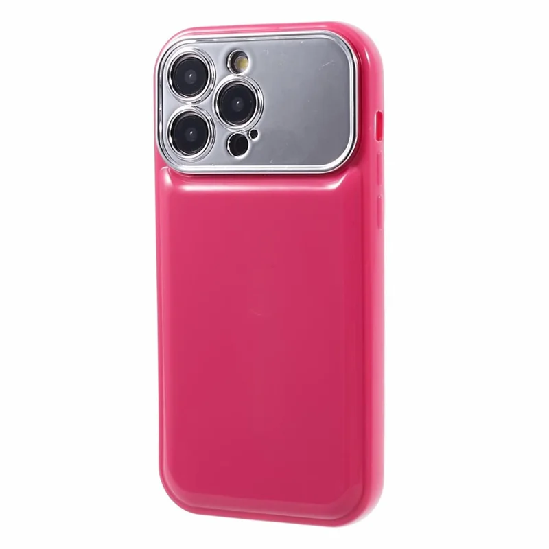 HYT Series for iPhone 14 Pro Max Case Electroplating Lens Frame Phone TPU Cover (Precise Cutout) - Rose