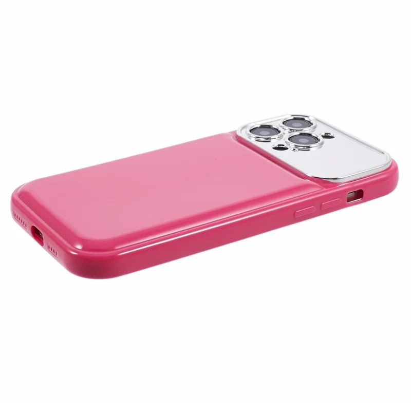 HYT Series for iPhone 14 Pro Max Case Electroplating Lens Frame Phone TPU Cover (Precise Cutout) - Rose