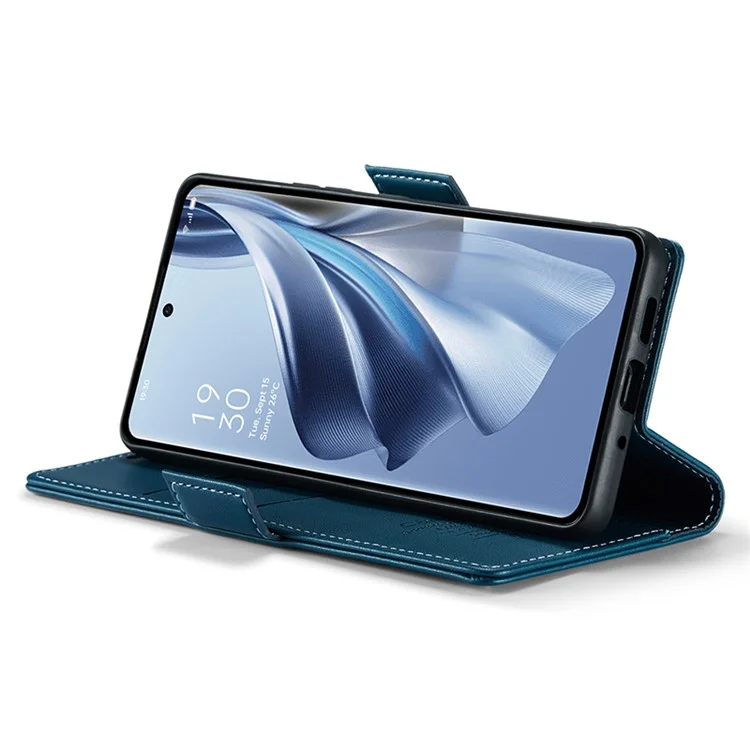 CASEME 023 Serie für Oppo Reno10 5G (Global) / Reno10 Pro 5G (Global) Hülle RFID-blockierendes Wallet-Handyhülle - Blau