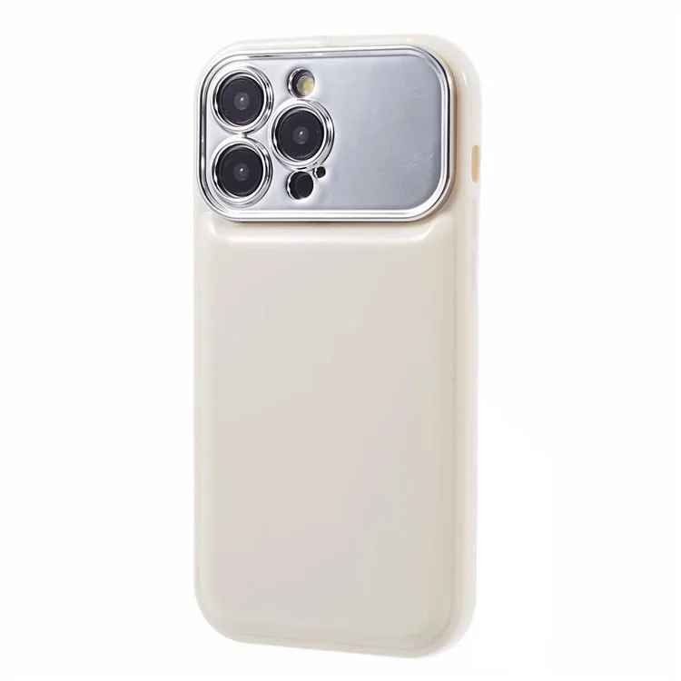 HYT Series for iPhone 13 Pro Max TPU Case Electroplating Lens Frame Phone Cover (Precise Cutout) - White