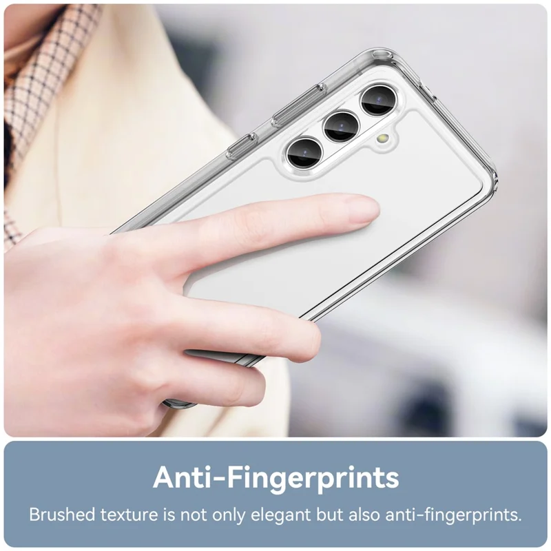 Cover per Samsung Galaxy S25+ / S24+ in TPU + Acrilico Anti-Graffio Protezione Posteriore del Telefono - Trasparente