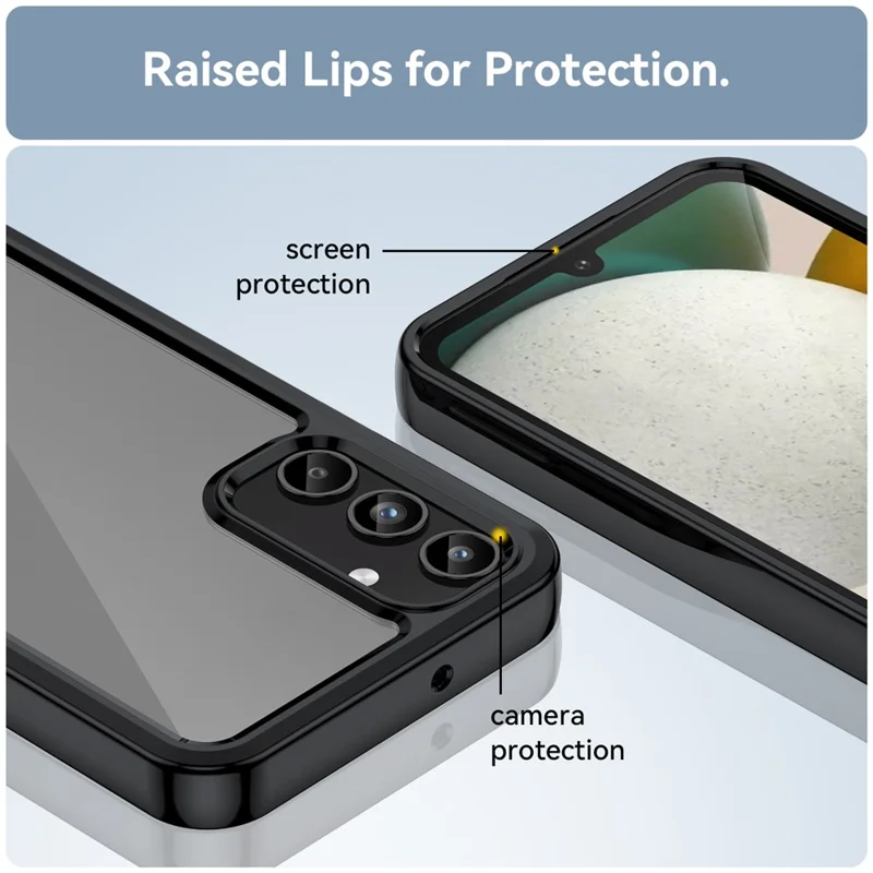 Per Samsung Galaxy A15 5G Case Anti-drop TPU + Acrylic Cell Phone Cover - Nero