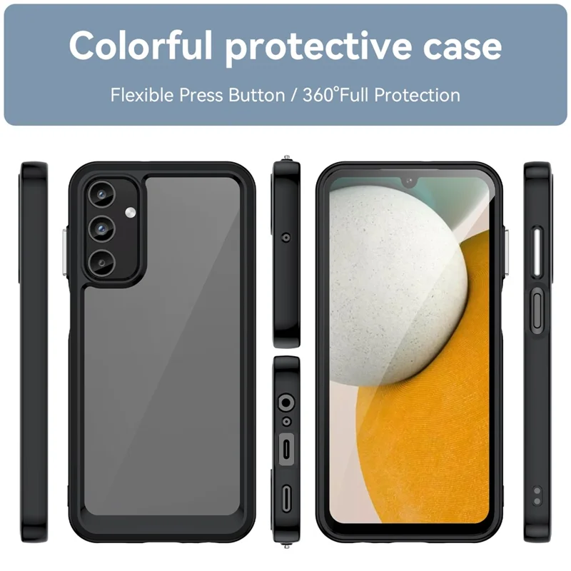 Per Samsung Galaxy A15 5G Case Anti-drop TPU + Acrylic Cell Phone Cover - Nero