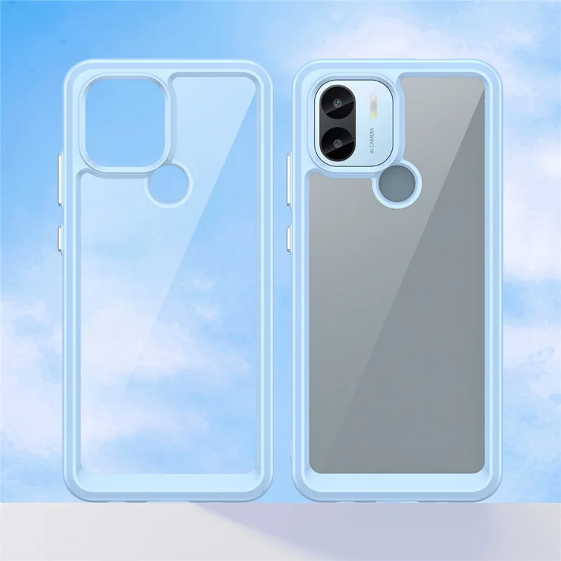 Til Xiaomi Redmi A2+ 4G / A1+ 4G/ Poco C50 4G hylse mod stød TPU+Acryl bagside til mobiltelefon - Blå