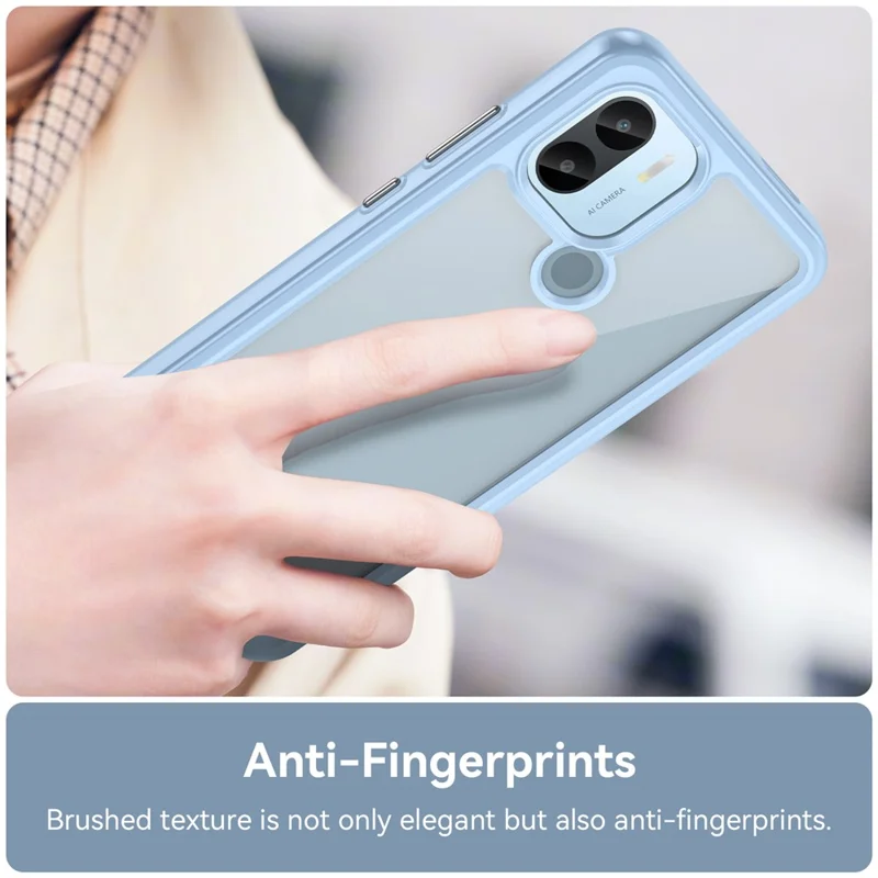Til Xiaomi Redmi A2+ 4G / A1+ 4G/ Poco C50 4G hylse mod stød TPU+Acryl bagside til mobiltelefon - Blå