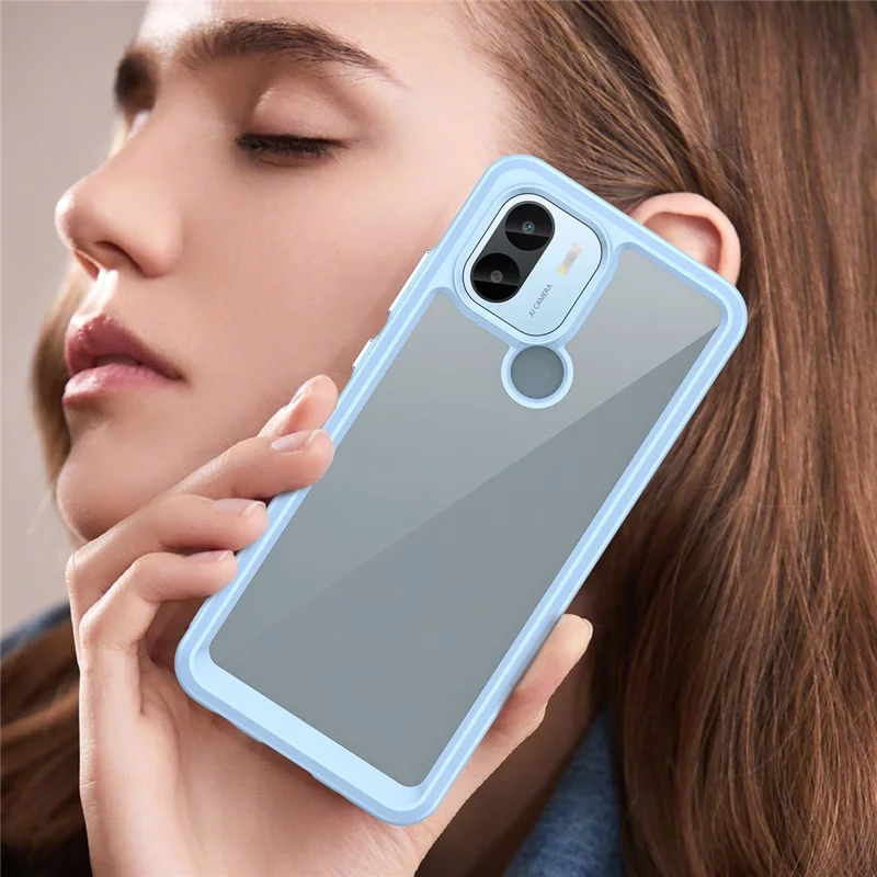 Til Xiaomi Redmi A2+ 4G / A1+ 4G/ Poco C50 4G hylse mod stød TPU+Acryl bagside til mobiltelefon - Blå