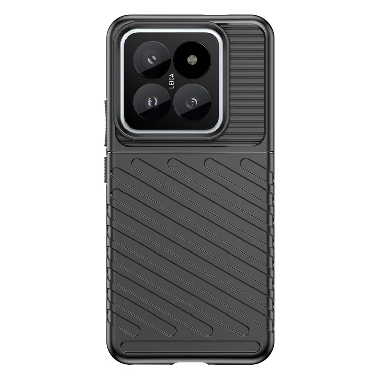 Thunder Series For Xiaomi 14 Pro Case Thicken TPU Cell Phone Cover Protective Shell - Black