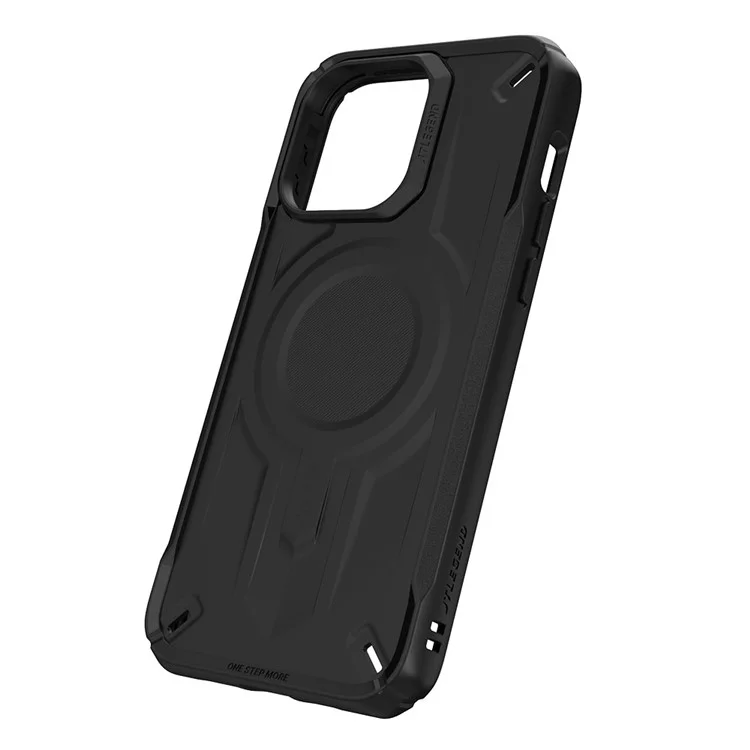 JTLEGEND REX Pro Kooling para iPhone 15 Pro Capa Compatível com Carregamento Magnético MagSafe Capa de Telefone TPU+PC Suporte de Dissipação de Calor - Preto