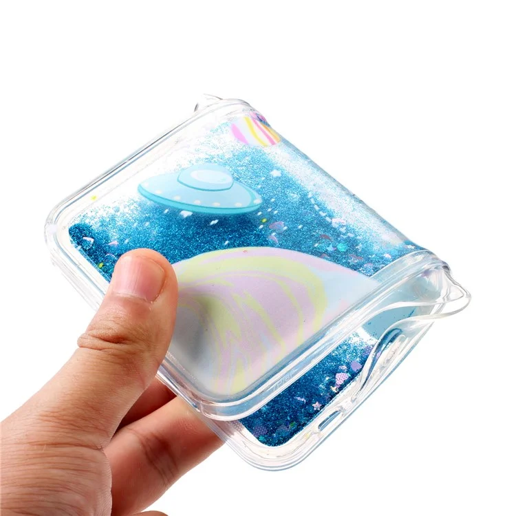 Pour Samsung Galaxy A05s 4G TPU Case Embossment Pattern Liquid Quicksand Cover - Univers