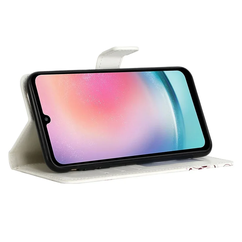 For Samsung Galaxy A05s 4G Case 3D Pattern Printing Wallet Phone Cover - Feather