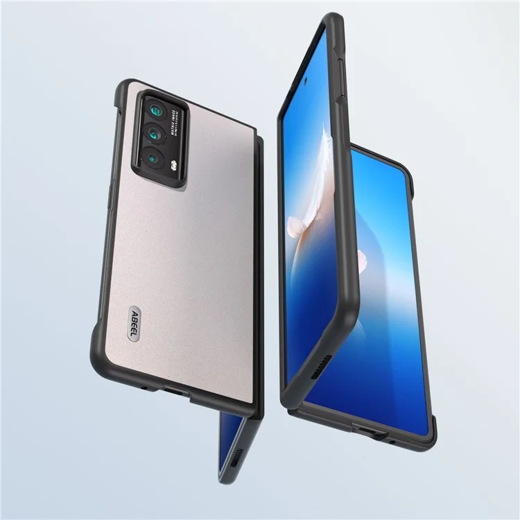 ABEEL For Honor Magic Vs2 5G Hülle Glitzer PU-Leder Handy-Rückseite - Weiß