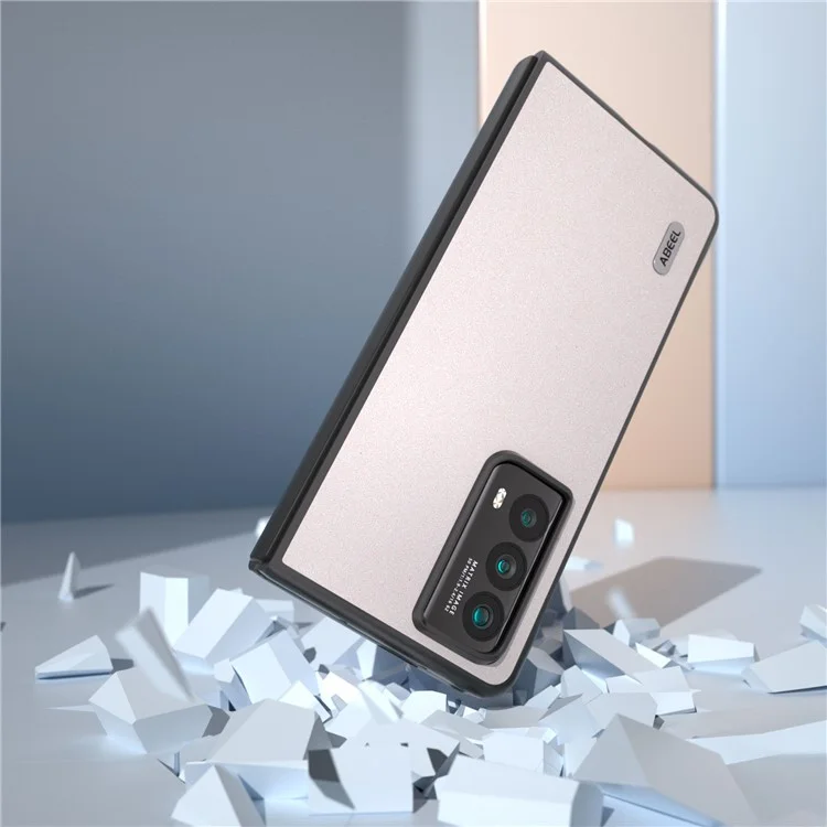ABEEL For Honor Magic Vs2 5G Hülle Glitzer PU-Leder Handy-Rückseite - Weiß