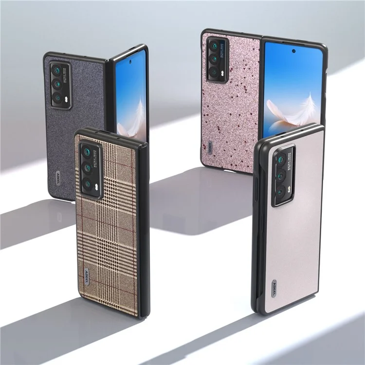 ABEEL For Honor Magic Vs2 5G Hülle Glitzer PU-Leder Handy-Rückseite - Weiß