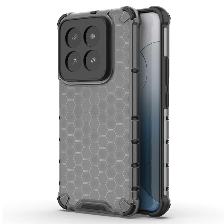 Для Xiaomi 14 Pro Case Honeycomb Design Anti-scratch Phone Cover - Black