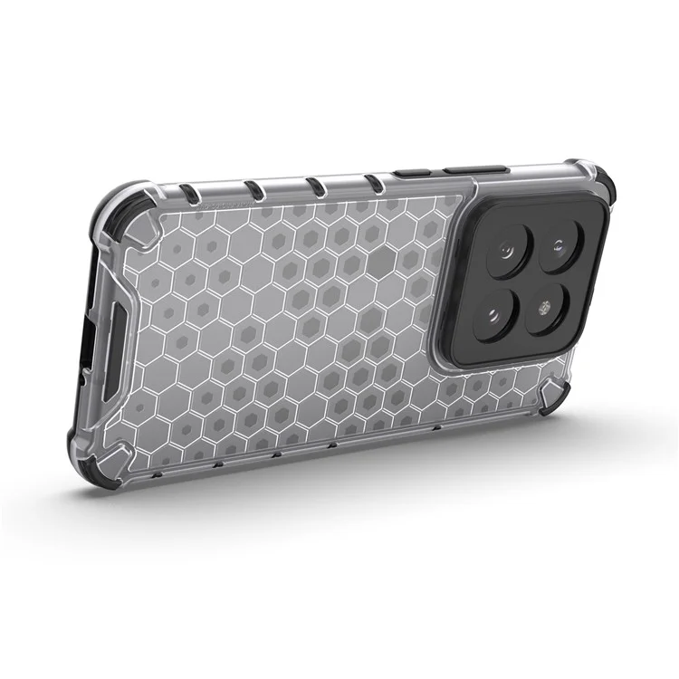 Для Xiaomi 14 Pro Case Honeycomb Design Anti-scratch Phone Cover - Black