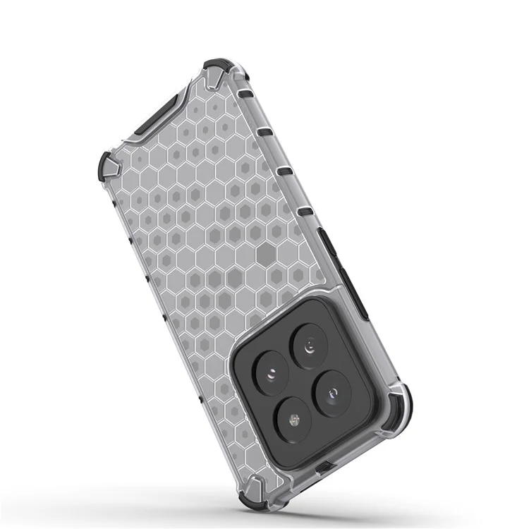 Для Xiaomi 14 Pro Case Honeycomb Design Anti-scratch Phone Cover - Black