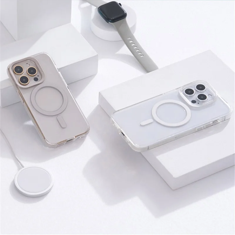 JTLEGEND Clarus Series for iPhone 15 Pro Case Compatible with MagSafe TPU+PC Phone Shell Cover - Crystal