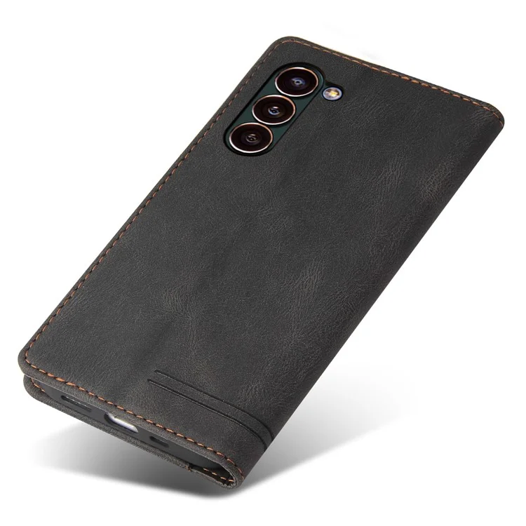 GQ.UTROBE 008 Series Per Samsung Galaxy S24 Custodia Antigraffio Custodia in Pelle per Telefono Cellulare - Nero
