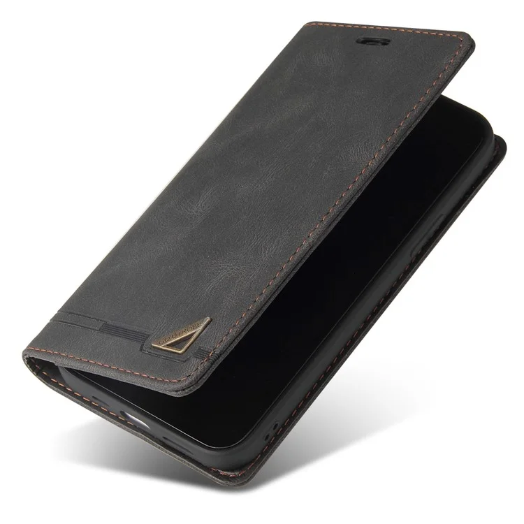 GQ.UTROBE 008 Series Per Samsung Galaxy S24 Custodia Antigraffio Custodia in Pelle per Telefono Cellulare - Nero