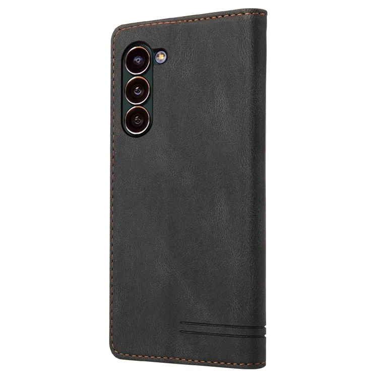 GQ.UTROBE 008 Series Per Samsung Galaxy S24 Custodia Antigraffio Custodia in Pelle per Telefono Cellulare - Nero