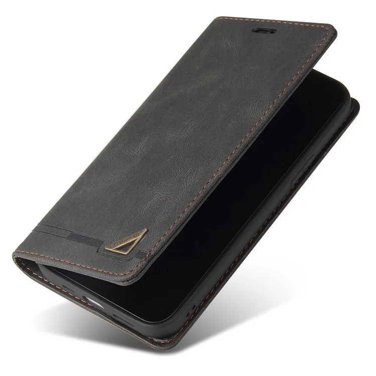 GQ.UTROBE 008 Serie per Xiaomi 14 Pro Custodia Folio Flip Custodia in Pelle per Cellulare - Nero 