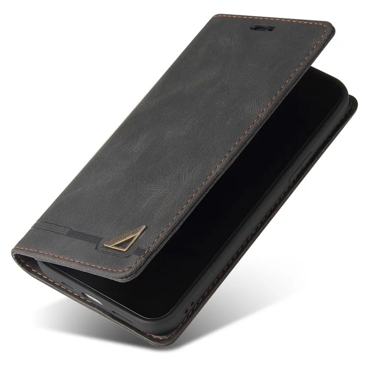 GQ.UTROBE 008 Serie für Xiaomi 14 Hülle RFID-Blocking PU-Leder + TPU Flip Cover - Schwarz