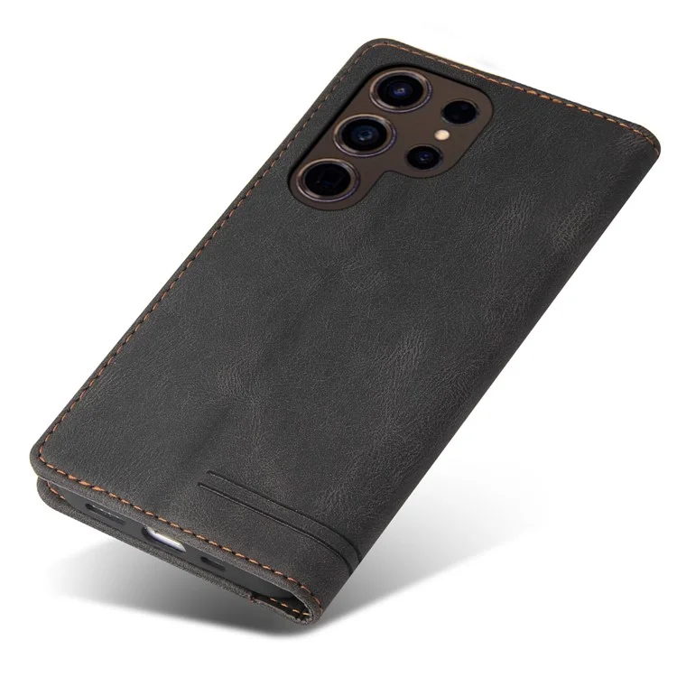 GQ.UTROBE 008 Series для Samsung Galaxy S24 Ultra, чехол, блокировка RFID, кожа PU + TPU, защитный чехол для телефона - черный