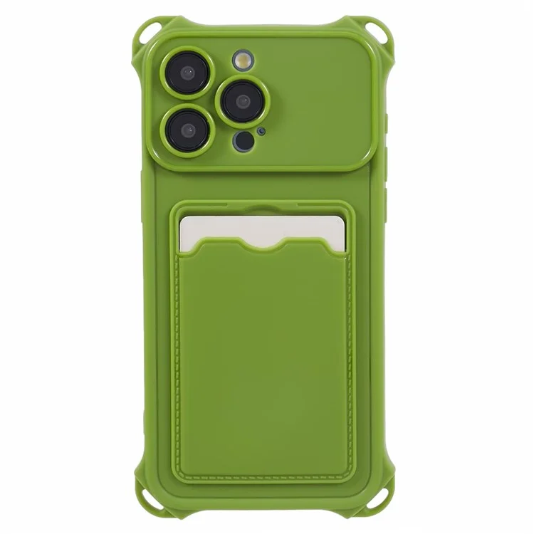 Серия HRX Для Iphone 15 Pro Max Case-proble-proof Tpu Card Cope Cople (точный Вырез) - Зеленый