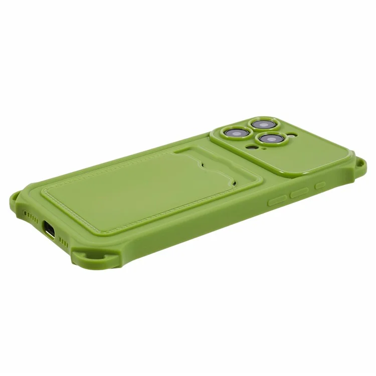 Серия HRX Для Iphone 15 Pro Max Case-proble-proof Tpu Card Cope Cople (точный Вырез) - Зеленый