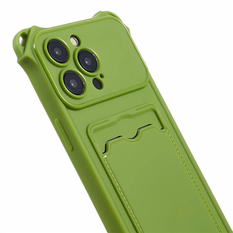 Серия HRX Для Iphone 15 Pro Max Case-proble-proof Tpu Card Cope Cople (точный Вырез) - Зеленый