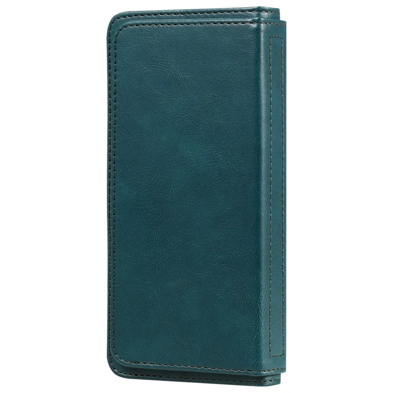 Voor Samsung Galaxy S25+ / S24+ Leren Hoesje met 10 Kaarthouder en Standfunctie - Groen