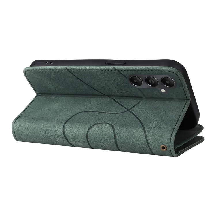KT Serie multipropósito-5 para Samsung Galaxy A05s 4G Funda, Cubierta de teléfono de cuero magnético con cartera y soporte - Verde