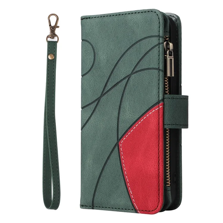 KT Serie multipropósito-5 para Samsung Galaxy A05s 4G Funda, Cubierta de teléfono de cuero magnético con cartera y soporte - Verde