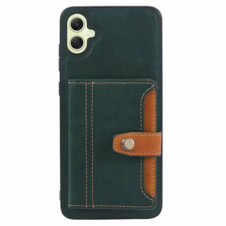 Para Samsung Galaxy A05 4G Case Kickstand Phone Cover com suporte para cartão - Verde
