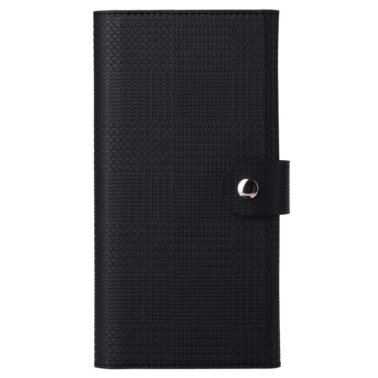 VILI GHB-Serie für iPhone 15 Pro Lederetui RFID-Blockierung Magnetische Handyhülle - Schwarz
