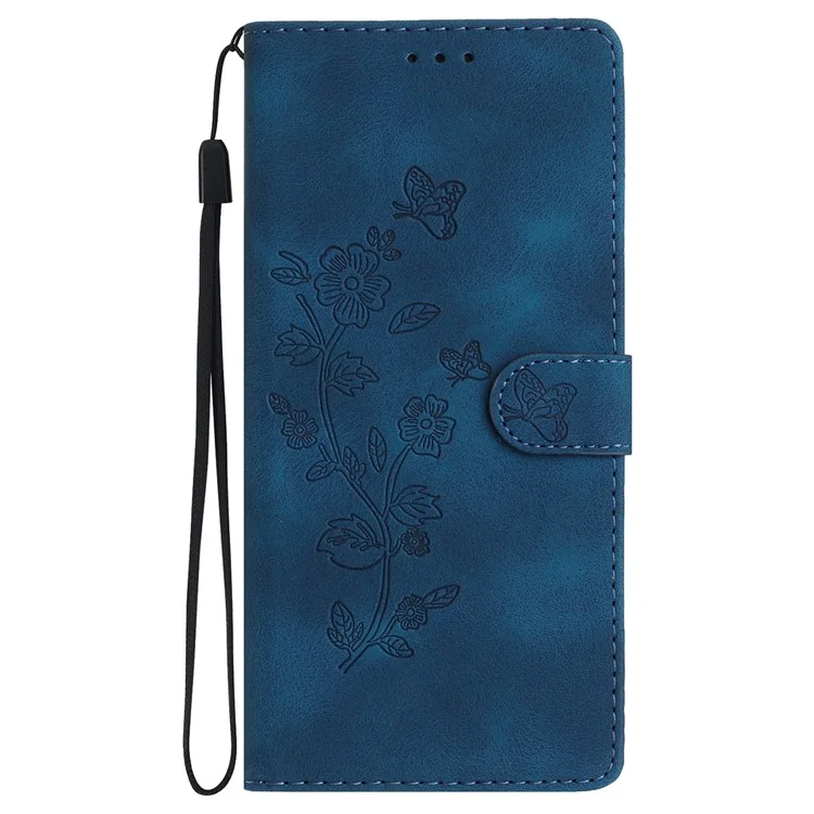 Para Samsung Galaxy A05s 4G Funda Magnética de Piel de PU con Diseño Impreso de Billetera y Protector de Teléfono - Azul