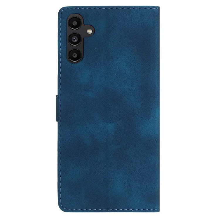 Para Samsung Galaxy A05s 4G Funda Magnética de Piel de PU con Diseño Impreso de Billetera y Protector de Teléfono - Azul