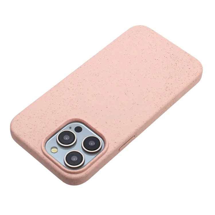 Étui pour iPhone 12 / 12 Pro en paille de blé + TPU entièrement biodégradable - Rose