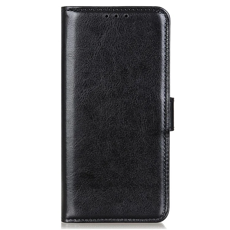 For Honor X9b 5G / Magic6 Lite 5G / X50 5G Case Crazy Horse Texture PU Leather Wallet Phone Cover with Magnetic Clasp - Black