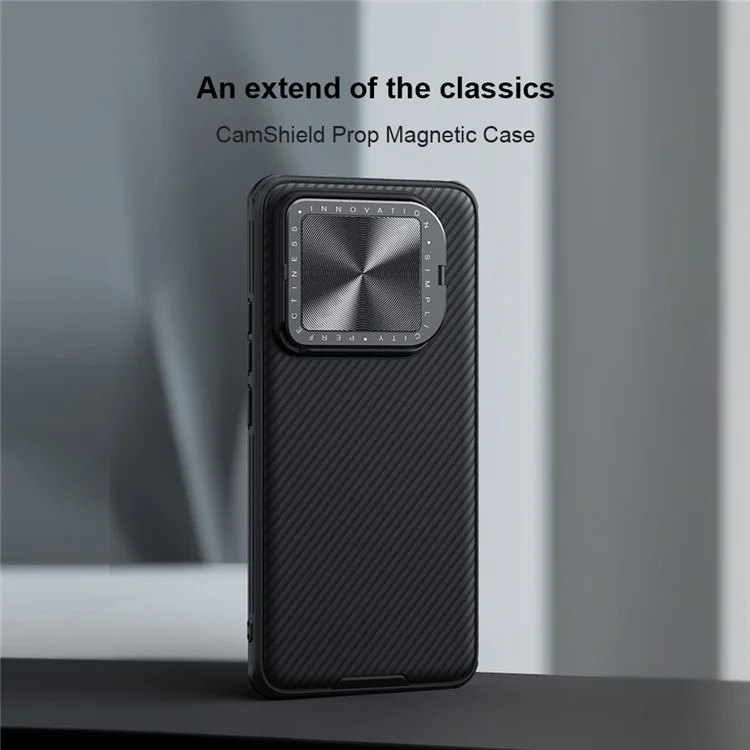 NILLKIN CamShield Prop Magnetic Series for Xiaomi 14 Phone Case with Lens Cover Kickstand - Green