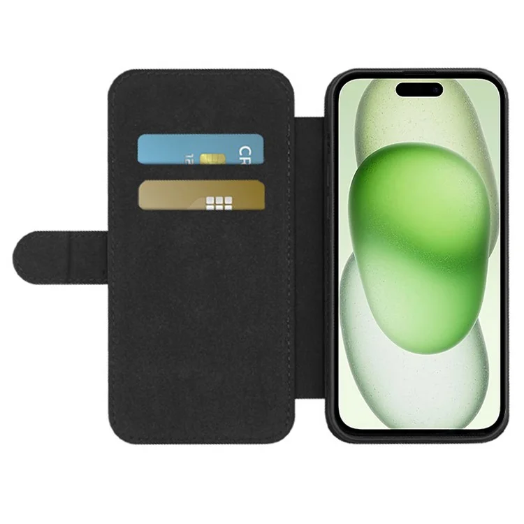 Für iPhone 15 Heat Transfer Printing Phone Case PU-Leder DIY Blank Weißer Deckel