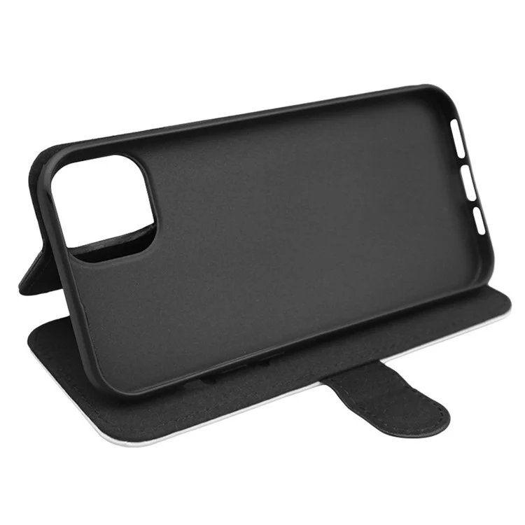 Für iPhone 15 Heat Transfer Printing Phone Case PU-Leder DIY Blank Weißer Deckel