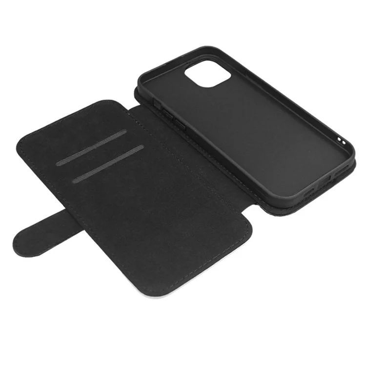 Für iPhone 15 Heat Transfer Printing Phone Case PU-Leder DIY Blank Weißer Deckel